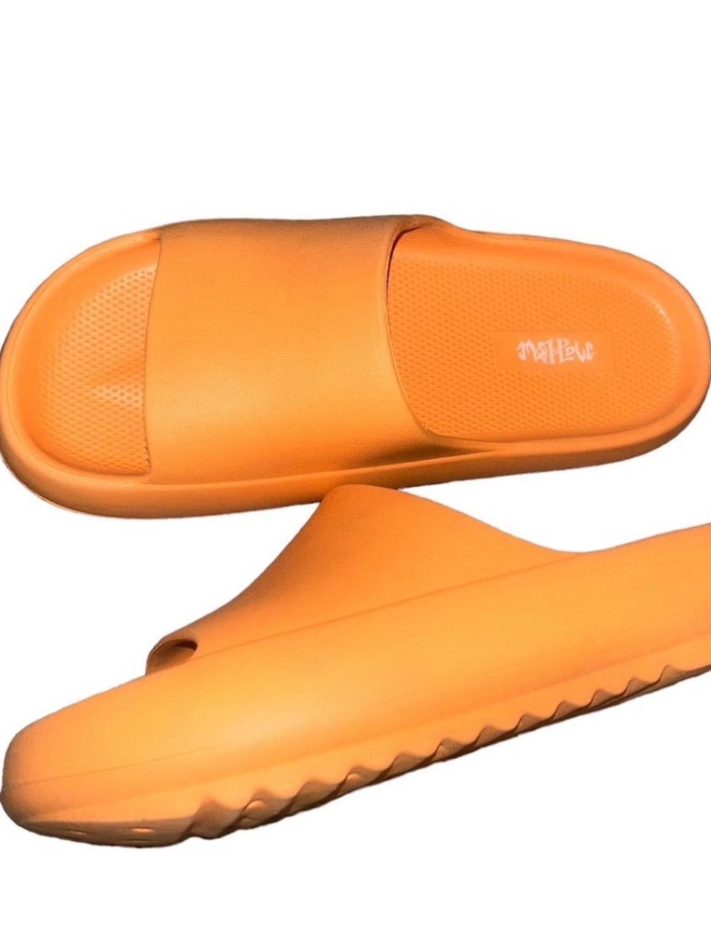 Orange Slide Sandals